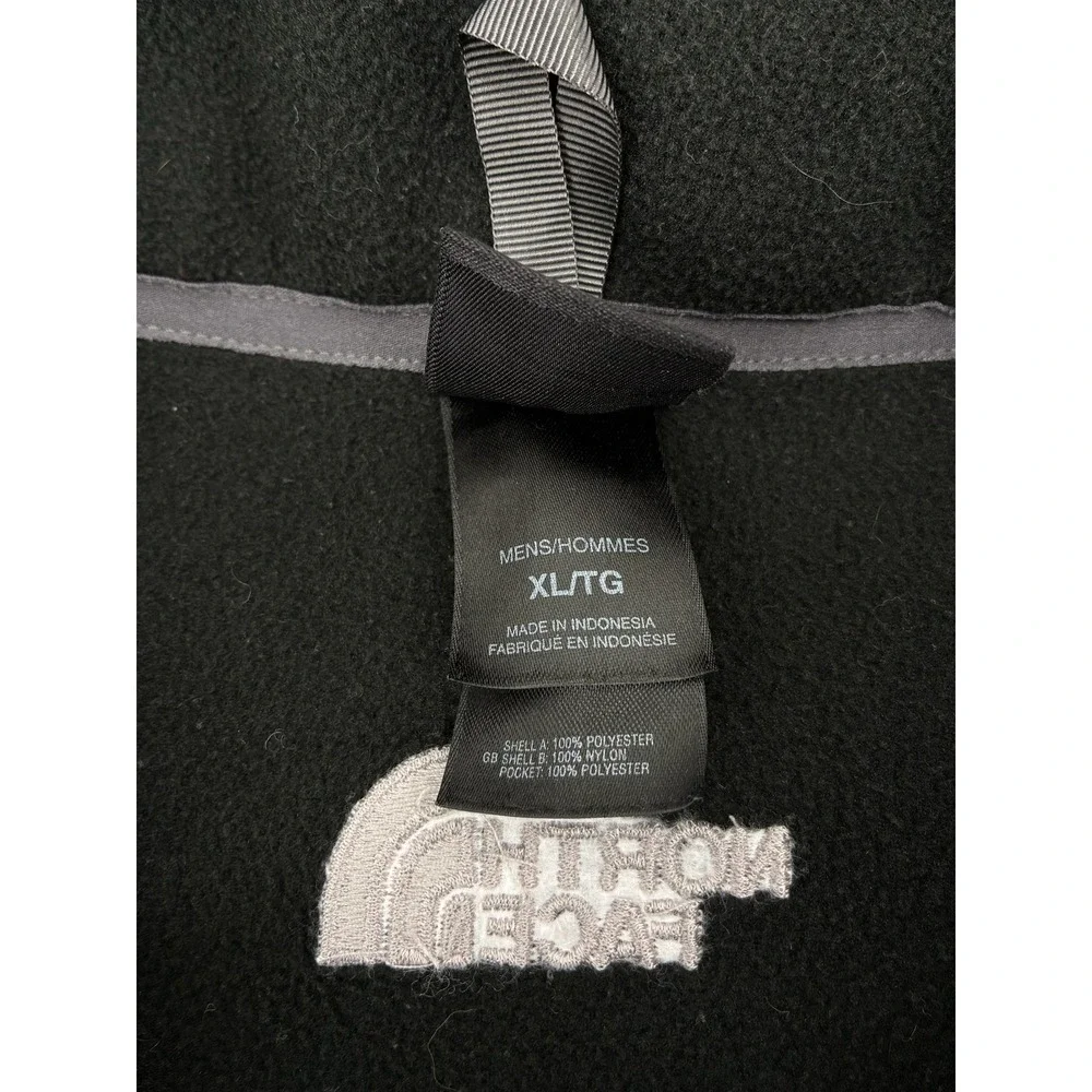 The North Face Mens XL Black Full Zip Fleece Jacket Mock Neck AL929747